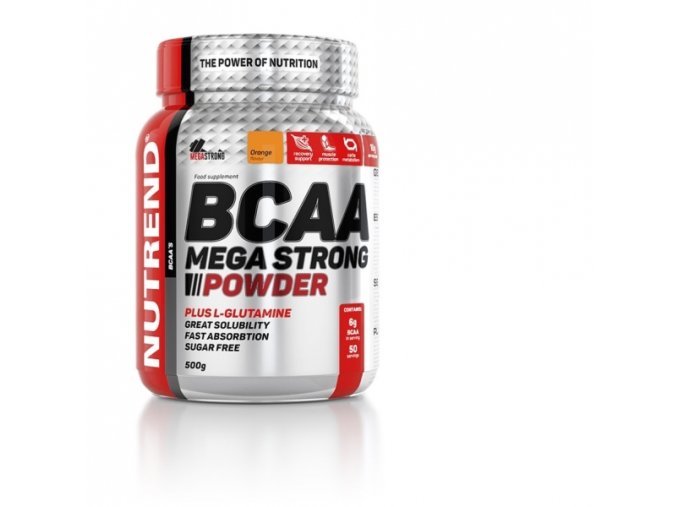 nápoj Nutrend BCAA Mega Strong Powder 500g pomeranč