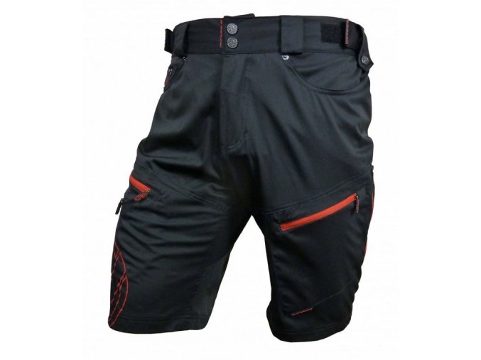 kalhoty krátké pánské HAVEN NAVAHO SLIMFIT černo/červené