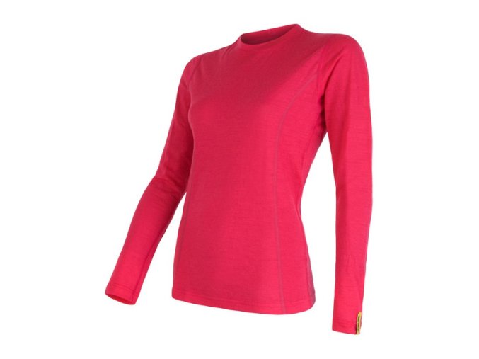 triko dlouhé dámské SENSOR MERINO ACTIVE magenta (Velikost L)