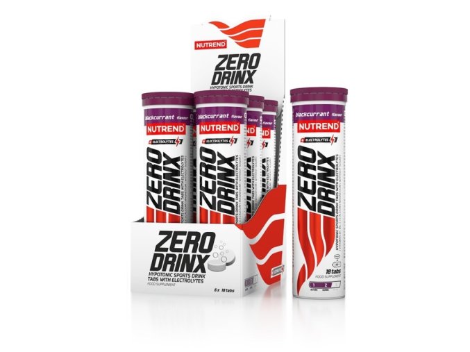 tablety Nutrend ZERODRINX černý rybíz 18tablet
