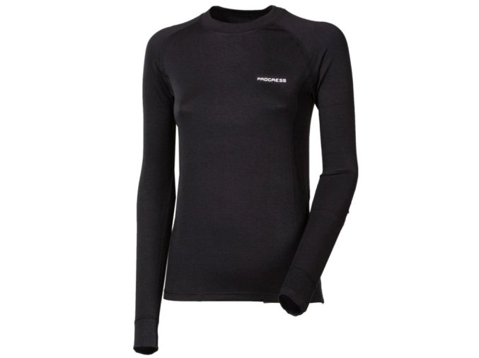 triko dlouhé dámské Progress E NDRZ bambus černé (Velikost L)