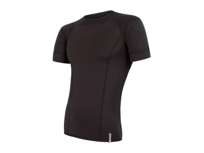 triko krátké pánské SENSOR COOLMAX TECH černé (Velikost L)