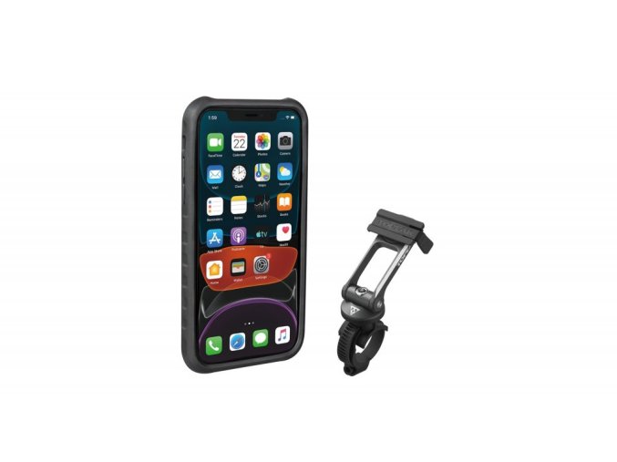 obal na mobil TOPEAK Ridecase pro iPhone11 černo/šedý