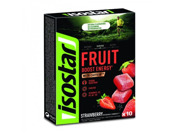 gel ISOSTAR HIGH ENERGY FRUIT BOOST jahoda 10x10g