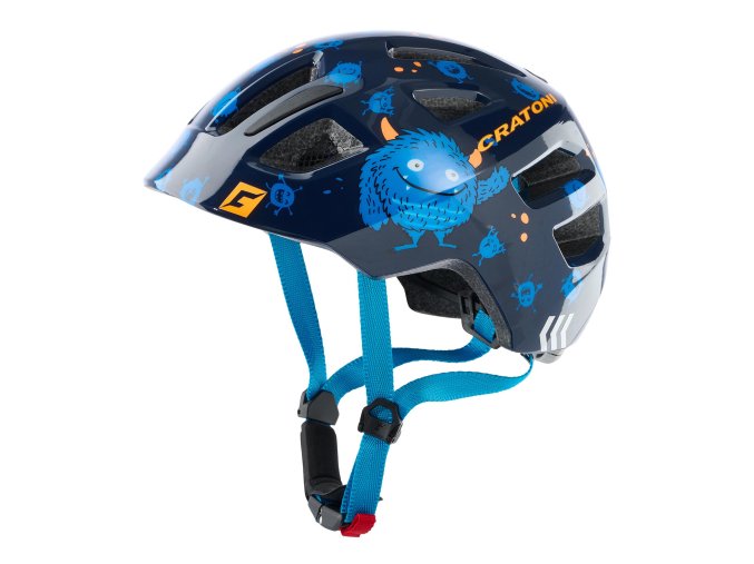 Dětská helma CRATONI Maxster Monster Blue Glossy - XS/S (46-51cm)