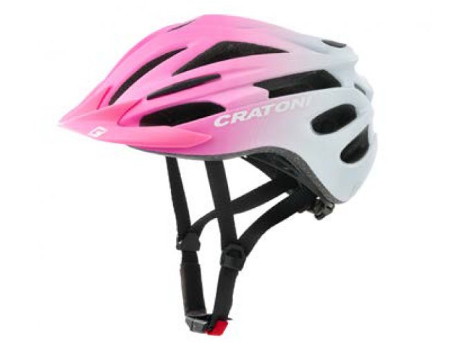 Dětská helma CRATONI Pacer Pink/White Matt