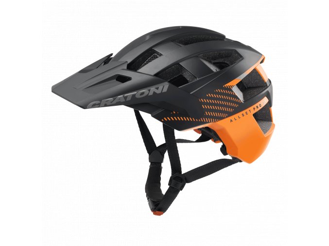 Dětská helma CRATONI AllSet Pro Black/Orange Matt - UNI (52-57cm)