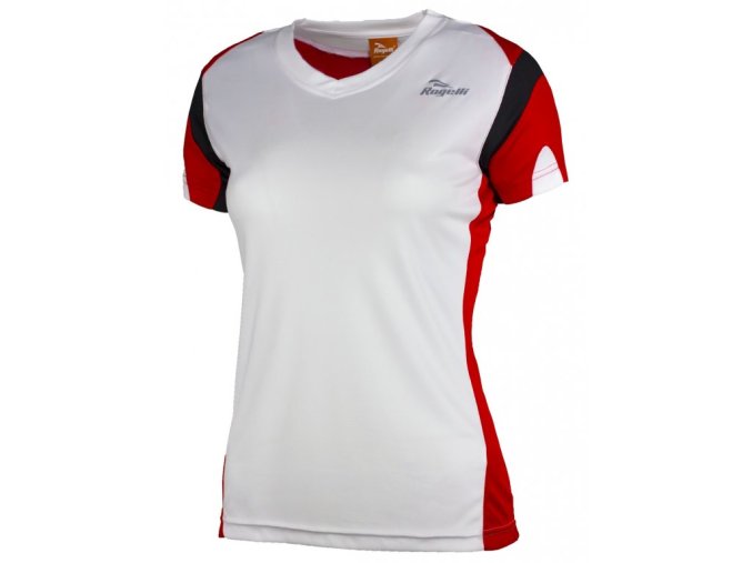 triko krátké dámské Rogelli EABEL bílo/červené (Velikost 2XL)