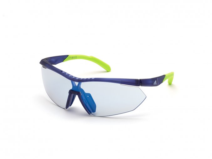 Sluneční brýle ADIDAS Sport SP0016 Matte Blue/Blue Mirror Photochromic