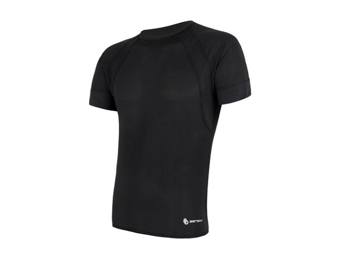 triko krátké pánské SENSOR COOLMAX AIR černé (Velikost L)