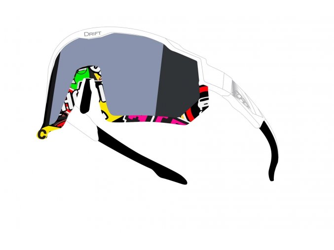 brýle FORCE DRIFT bílo-vivid,černé kontrast.sklo