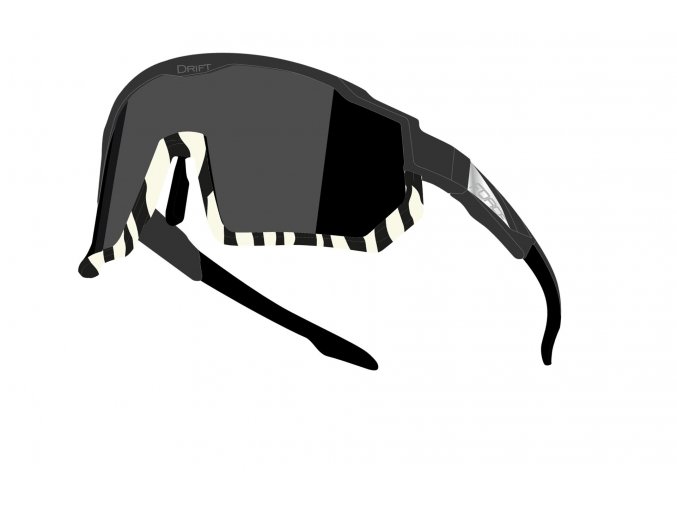 brýle F DRIFT černo-zebra,černé kontrast.sklo