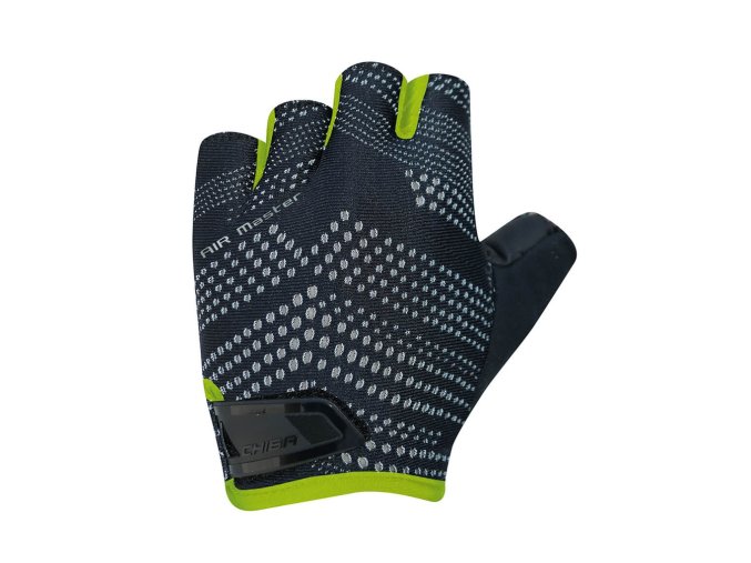 Cyklistické rukavice pro dospělé Air Master černé/zelené