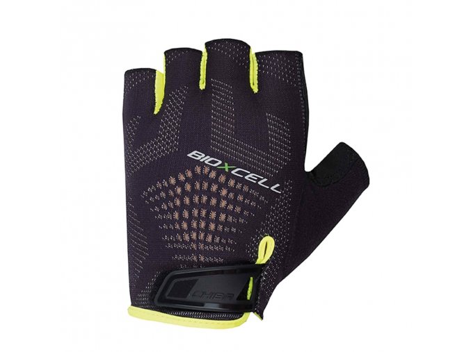 Cyklistické rukavice pro dospělé BioXCell Super Fly černé/neonově žluté