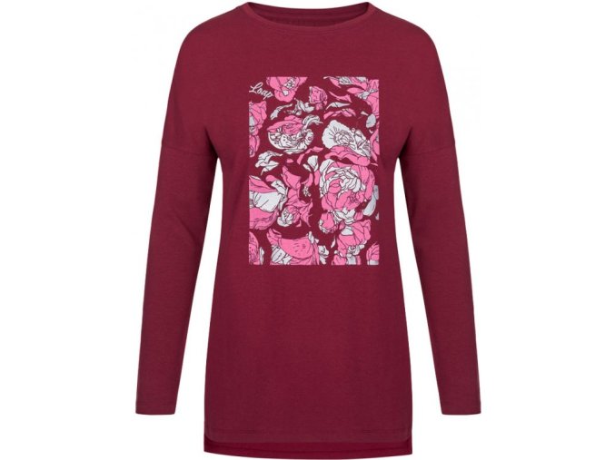 triko dlouhé dámské LOAP ABRISIMA vínové (Velikost S)