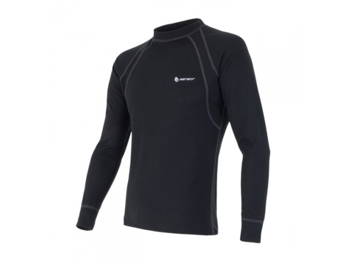 triko dlouhé pánské SENSOR DOUBLE FACE černé (Velikost L)