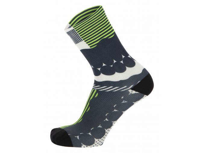 Ponožky SANTINI Optic Fluor Green - 36-39