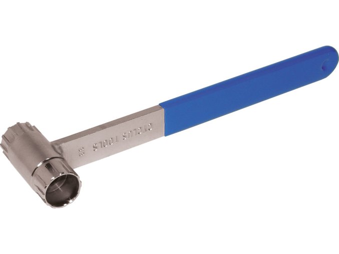 CYCLUS TOOLS cassette tool, SHIMANO + S.I.S., solid axles, with rubber covered handle