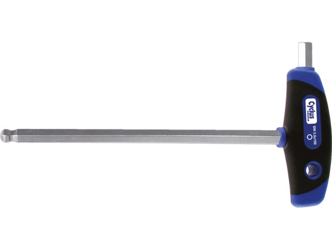 CYCLUS TOOLS hexagon ball-end box spanner 8mm with 200mm blade -  multicomponent T-grip