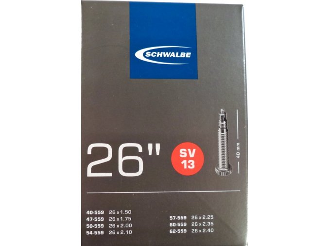 duše SCHWALBE SV13 26"x1.50-2.40 (40/62-559) FV40mm
