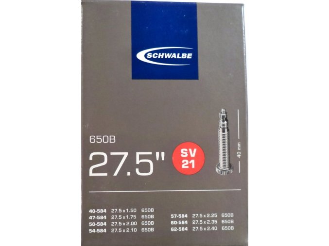 duše SCHWALBE SV21 27.5"x1.50-2.40 (40/62-584) FV/40mm