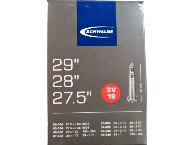 duše SCHWALBE SV19  27.5"x2.00-28"x1 1/2 (50-584/40-635) FV/40mm