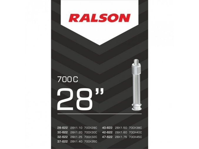duše RALSON 28"x1.10-1.45 (28/47-622) DV/22mm