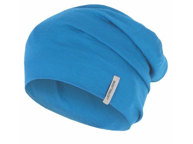 čepice SENSOR MERINO ACTIVE modrá (Velikost L)