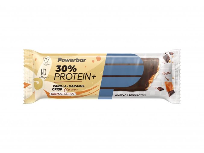 Tyčinka PowerBar PROTEIN PLUS 30% vanilka s karamelem a křupinkami 55g