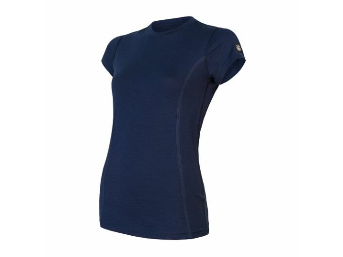 triko krátké dámské SENSOR MERINO ACTIVE deep blue (Velikost L)