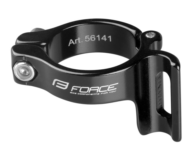objímka přesmyku na rám 31,8 mm Al, černá