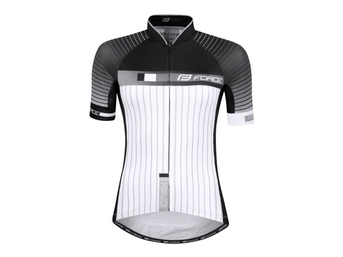 dres FORCE DASH LADY krátký rukáv, černo-bílý S