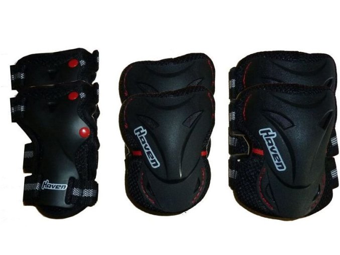 chrániče HAVEN Optimum Skate černý set (Velikost S/M)