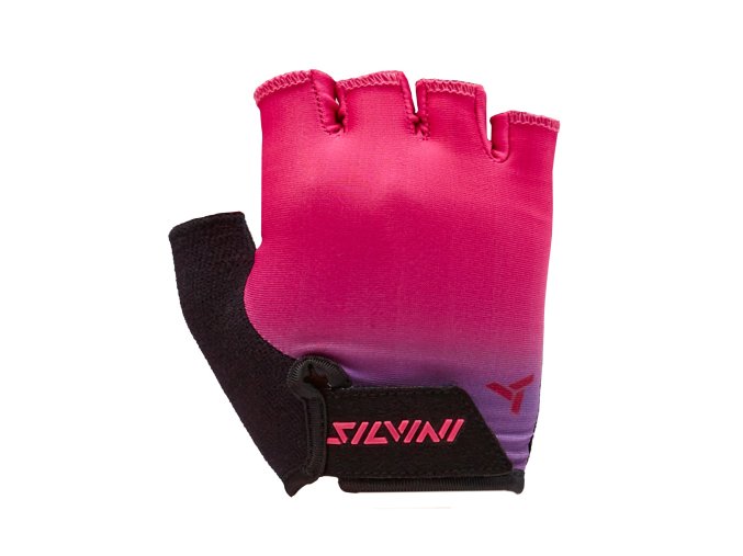 Silvini dětské cyklistické rukavice CA2287 Anapi (Velikost 3-4, Barva black-fuchsia)