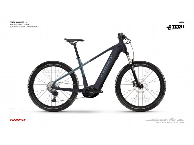 GHOST E-Teru Advanced B750 Black/Grey