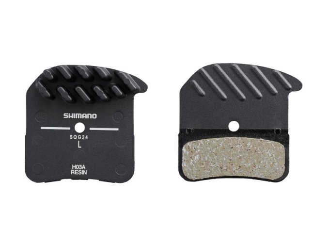 brzdové destičky Shimano H03A-RF polymer s chladičem original balení
