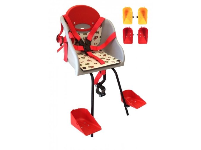 sedačka Hota 01-C přední pro dámské kolo světle šedá