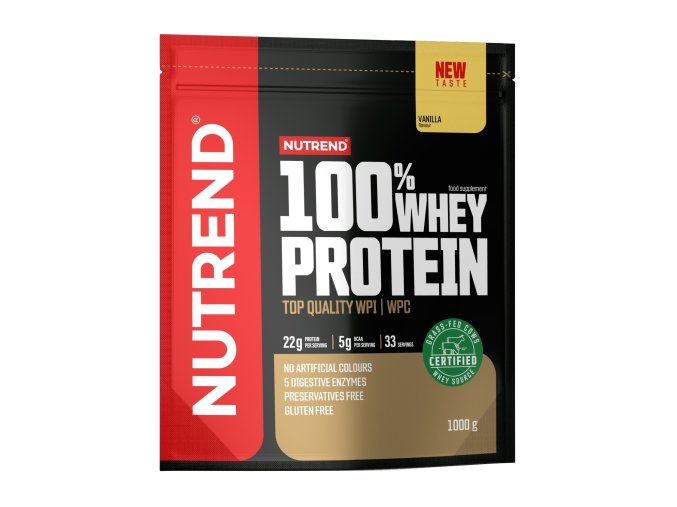 100% WHEY PROTEIN 1000g, sáček, vanilka
