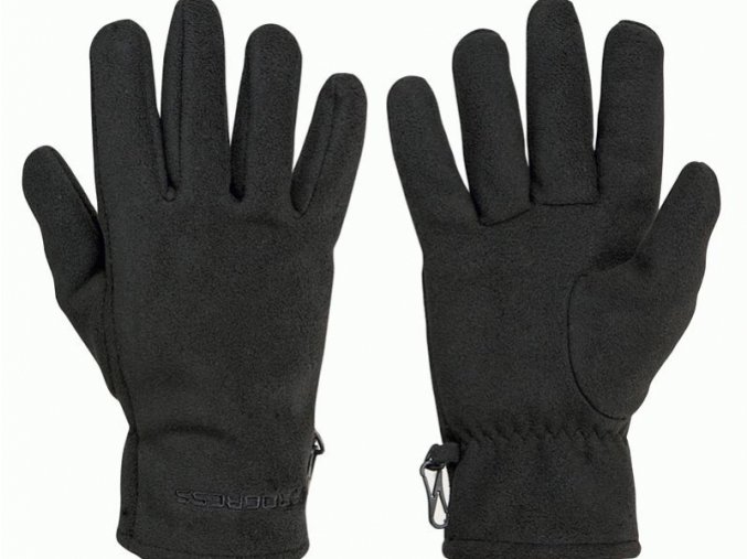 rukavice Progress BLOCKWIND GLOVES fleece zimní černé (Velikost L)