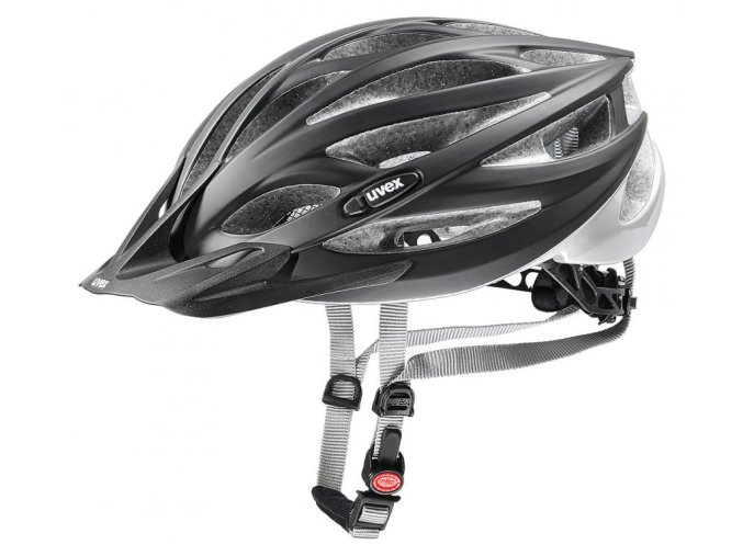 přilba UVEX Oversize černo/stříbrná (Velikost 60-65)