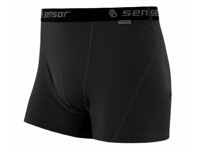 boxerky SENSOR MERINO ACTIVE černé (Velikost L)