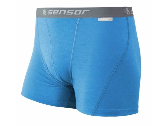 boxerky SENSOR MERINO ACTIVE modré (Velikost M)