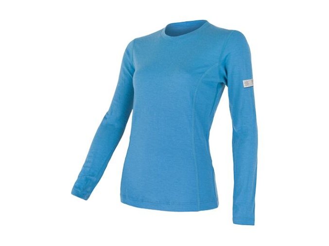 triko dlouhé dámské SENSOR MERINO ACTIVE modré (Velikost L)
