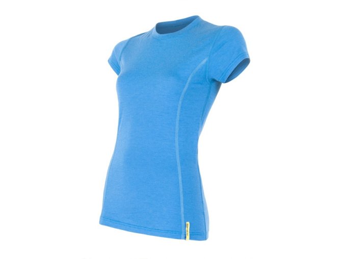 triko krátké dámské SENSOR MERINO ACTIVE modré (Velikost L)