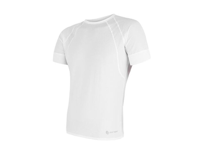 triko krátké pánské SENSOR COOLMAX AIR bílé (Velikost L)