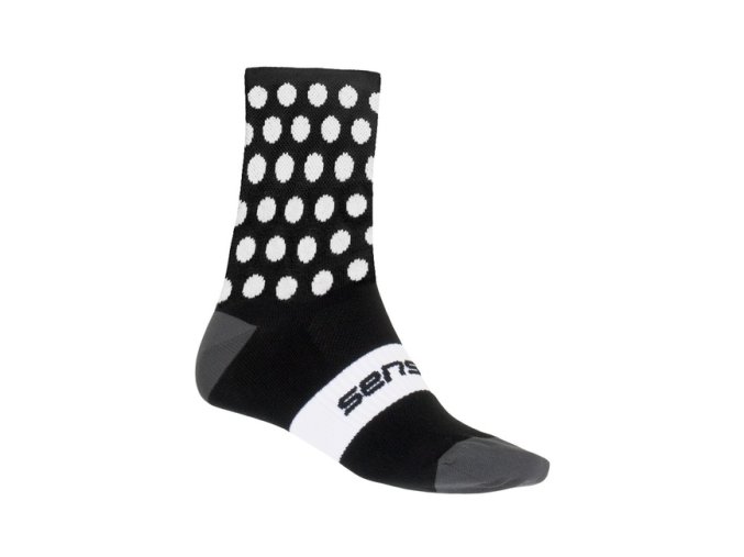 ponožky SENSOR DOTS NEW černo/bílé (Velikost 3-5)