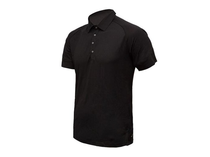 triko krátké pánské SENSOR MERINO ACTIVE POLO černé (Velikost L)