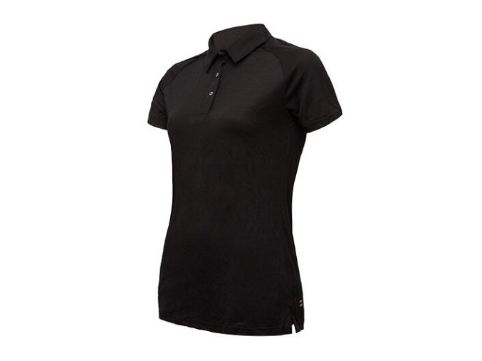 triko krátké dámské SENSOR MERINO ACTIVE POLO černé (Velikost L)