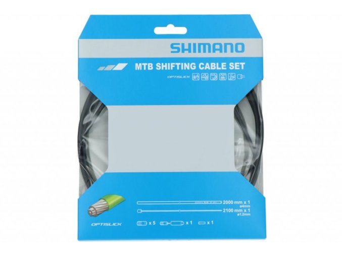 bowden+lanko Shimano MTB SP41 OPTISLICK set zadní černý