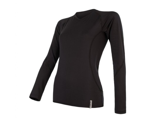 triko dlouhé dámské SENSOR COOLMAX TECH černé (Velikost L)